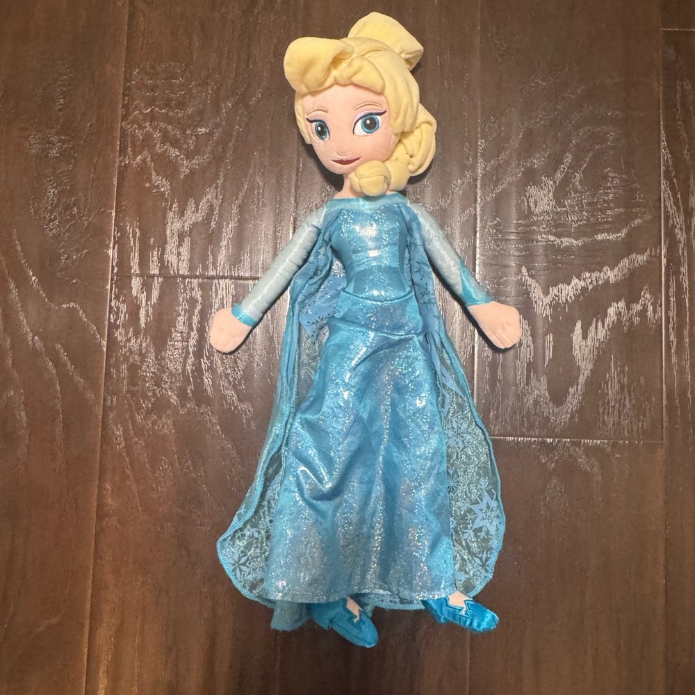 Disney Frozen Elsa Plush Doll - Sparkling Blue